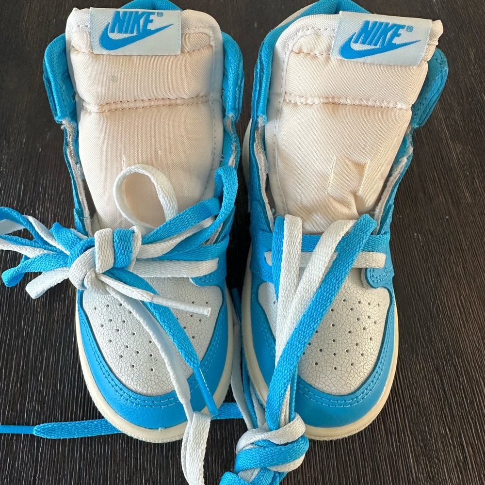 Jordan Kids Blue and White Sneakers